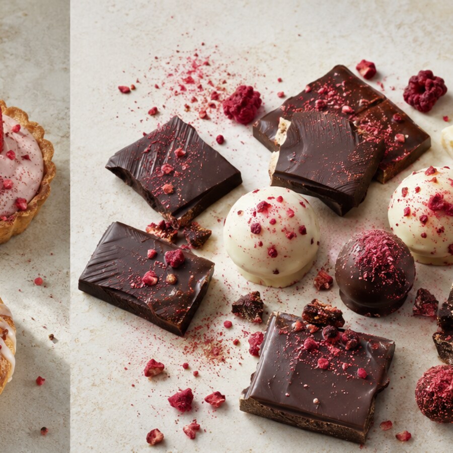 Chocolate made with fruit ingredients