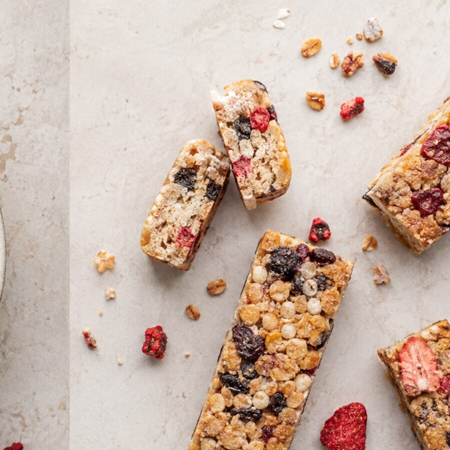 Nutrition bars made with fruit ingredients